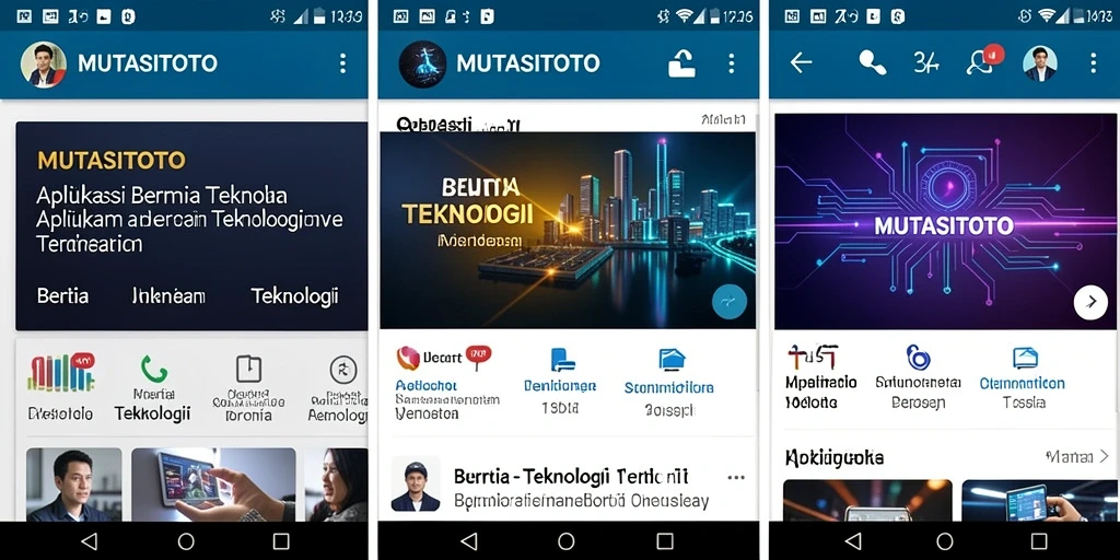 Screenshot antarmuka MUTASITOTO yang menampilkan berita teknologi terkini.