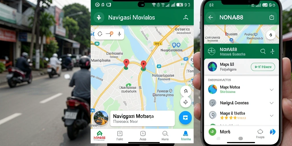 Antarmuka aplikasi NONA88 yang intuitif dan informatif untuk navigasi motor.