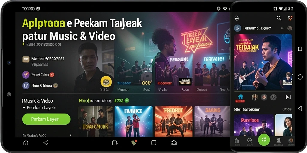 Antarmuka pengguna TOTO1000 saat merekam layar dengan tampilan bersih.